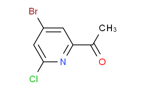 CAS No. 1060815-65-7, 1-(4-Bromo-6-chloropyridin-2-yl)ethanone
