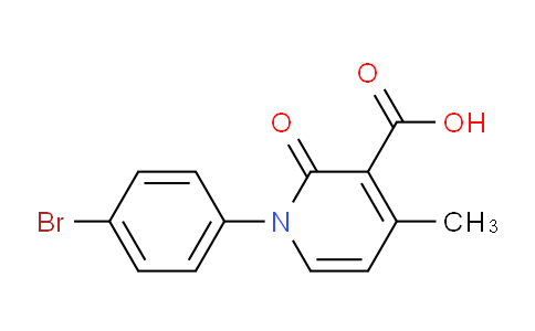 CAS No. 39818-81-0, 1-(4-Bromophenyl)-4-methyl-2-oxo-1,2-dihydropyridine-3-carboxylic acid