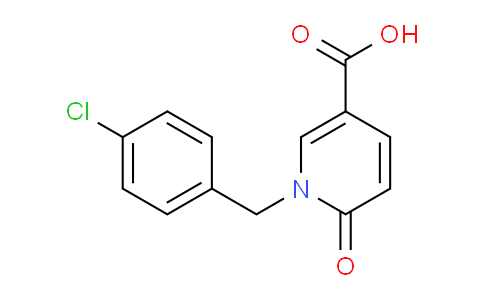 CAS No. 339008-74-1, 1-(4-Chlorobenzyl)-6-oxo-1,6-dihydropyridine-3-carboxylic acid