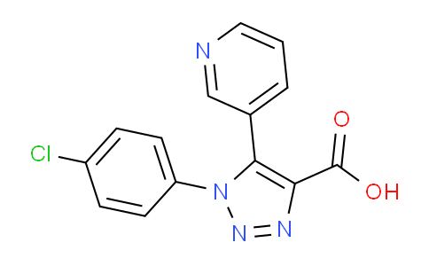 CAS No. 1030089-58-7, 1-(4-Chlorophenyl)-5-(pyridin-3-yl)-1H-1,2,3-triazole-4-carboxylic acid