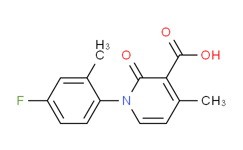CAS No. 1195782-67-2, 1-(4-Fluoro-2-methylphenyl)-4-methyl-2-oxo-1,2-dihydropyridine-3-carboxylic acid