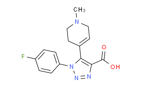 CAS No. 1443979-15-4, 1-(4-Fluorophenyl)-5-(1-methyl-1,2,3,6-tetrahydropyridin-4-yl)-1H-1,2,3-triazole-4-carboxylic acid