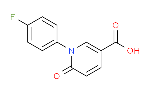 CAS No. 1221423-61-5, 1-(4-Fluorophenyl)-6-oxo-1,6-dihydropyridine-3-carboxylic acid