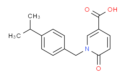 CAS No. 1039316-84-1, 1-(4-Isopropylbenzyl)-6-oxo-1,6-dihydropyridine-3-carboxylic acid
