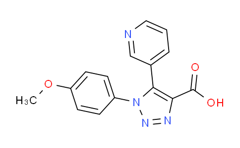 CAS No. 1031977-09-9, 1-(4-Methoxyphenyl)-5-(pyridin-3-yl)-1H-1,2,3-triazole-4-carboxylic acid