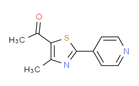 CAS No. 478077-75-7, 1-(4-Methyl-2-(pyridin-4-yl)thiazol-5-yl)ethanone