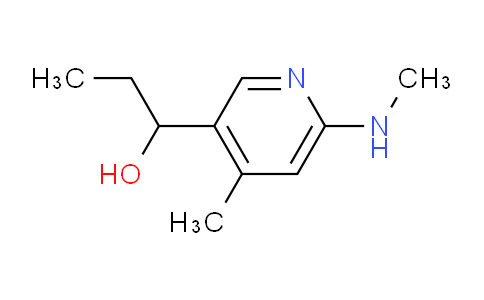 CAS No. 1355229-72-9, 1-(4-Methyl-6-(methylamino)pyridin-3-yl)propan-1-ol