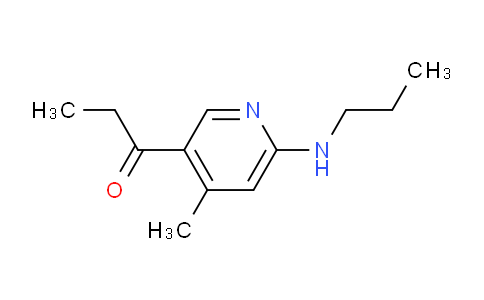 CAS No. 1355230-21-5, 1-(4-Methyl-6-(propylamino)pyridin-3-yl)propan-1-one