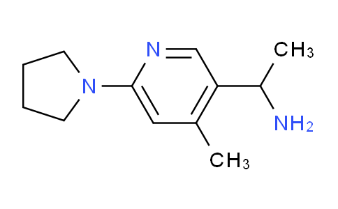 CAS No. 1355206-15-3, 1-(4-Methyl-6-(pyrrolidin-1-yl)pyridin-3-yl)ethanamine