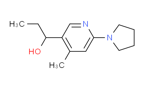 CAS No. 1355178-44-7, 1-(4-Methyl-6-(pyrrolidin-1-yl)pyridin-3-yl)propan-1-ol