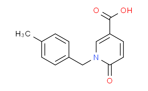 CAS No. 1036516-30-9, 1-(4-Methylbenzyl)-6-oxo-1,6-dihydropyridine-3-carboxylic acid