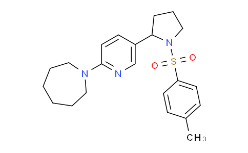 CAS No. 1352510-53-2, 1-(5-(1-Tosylpyrrolidin-2-yl)pyridin-2-yl)azepane