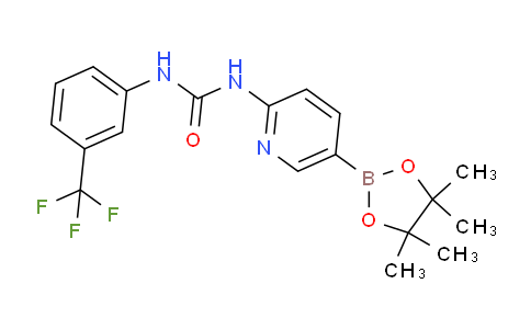 CAS No. 939968-42-0, 1-(5-(4,4,5,5-Tetramethyl-1,3,2-dioxaborolan-2-yl)pyridin-2-yl)-3-(3-(trifluoromethyl)phenyl)urea