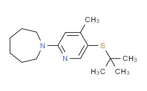 CAS No. 1355224-51-9, 1-(5-(tert-Butylthio)-4-methylpyridin-2-yl)azepane