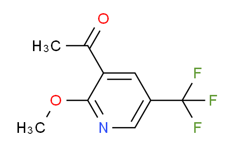 CAS No. 944900-51-0, 1-(5-(trifluoromethyl)-2-methoxypyridin-3-yl)ethanone