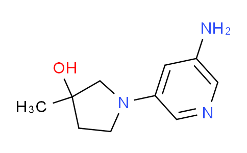 CAS No. 1695826-44-8, 1-(5-Aminopyridin-3-yl)-3-methylpyrrolidin-3-ol