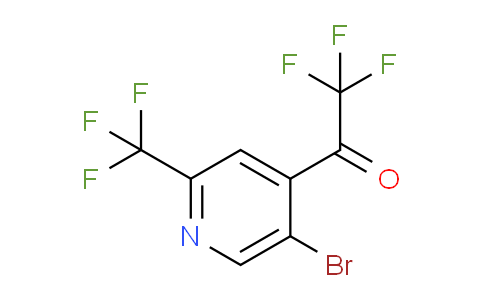CAS No. 1375303-24-4, 1-(5-Bromo-2-(trifluoromethyl)pyridin-4-yl)-2,2,2-trifluoroethanone