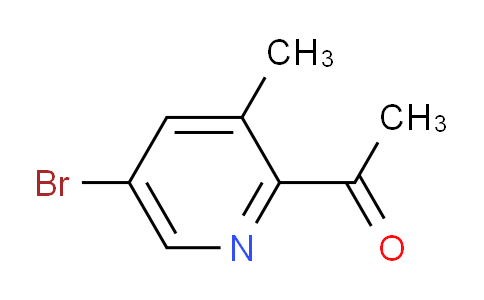 CAS No. 1211533-25-3, 1-(5-Bromo-3-methylpyridin-2-yl)ethanone