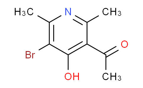 CAS No. 56717-09-0, 1-(5-Bromo-4-hydroxy-2,6-dimethylpyridin-3-yl)ethan-1-one