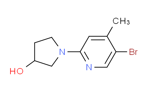 CAS No. 1220028-92-1, 1-(5-Bromo-4-methylpyridin-2-yl)pyrrolidin-3-ol