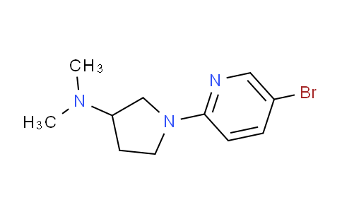 CAS No. 690264-82-5, 1-(5-Bromopyridin-2-yl)-N,N-dimethylpyrrolidin-3-amine
