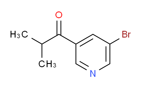 CAS No. 1511395-60-0, 1-(5-Bromopyridin-3-yl)-2-methylpropan-1-one