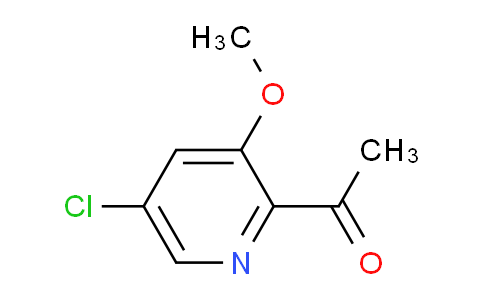 CAS No. 1256790-96-1, 1-(5-Chloro-3-methoxypyridin-2-yl)ethanone