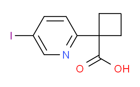 CAS No. 1257637-94-7, 1-(5-Iodopyridin-2-yl)cyclobutanecarboxylic acid