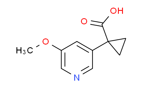 CAS No. 1256807-11-0, 1-(5-Methoxypyridin-3-yl)cyclopropanecarboxylic acid