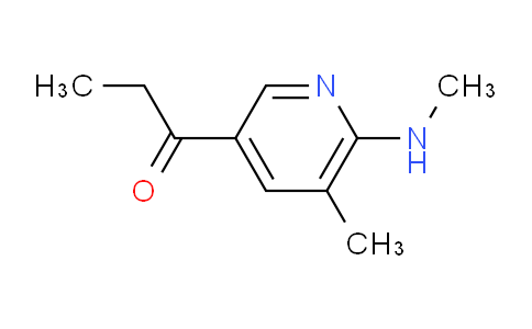 CAS No. 1355215-85-8, 1-(5-Methyl-6-(methylamino)pyridin-3-yl)propan-1-one