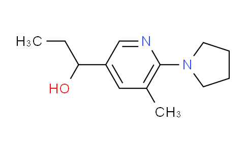 CAS No. 1355177-24-0, 1-(5-Methyl-6-(pyrrolidin-1-yl)pyridin-3-yl)propan-1-ol