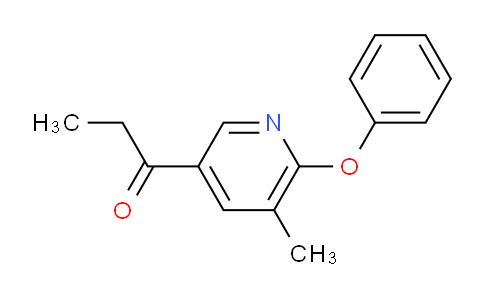 CAS No. 1355203-12-1, 1-(5-Methyl-6-phenoxypyridin-3-yl)propan-1-one