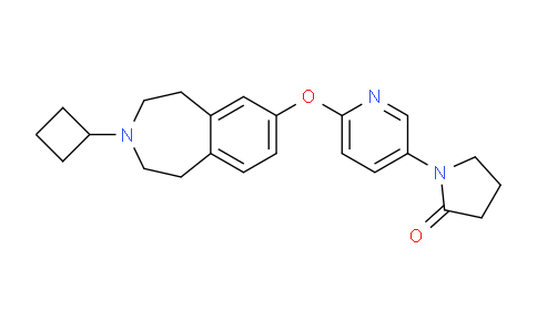 CAS No. 720691-69-0, 1-(6-((3-Cyclobutyl-2,3,4,5-tetrahydro-1H-benzo[d]azepin-7-yl)oxy)pyridin-3-yl)pyrrolidin-2-one