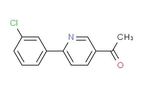 CAS No. 1216636-84-8, 1-(6-(3-Chlorophenyl)pyridin-3-yl)ethanone