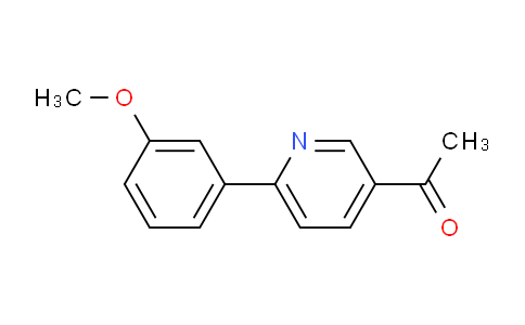 CAS No. 1215576-39-8, 1-(6-(3-Methoxyphenyl)pyridin-3-yl)ethanone
