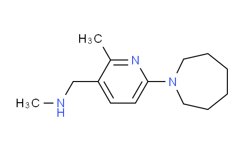 CAS No. 1355177-21-7, 1-(6-(Azepan-1-yl)-2-methylpyridin-3-yl)-N-methylmethanamine