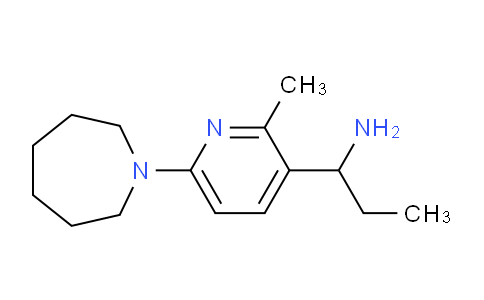 CAS No. 1355177-09-1, 1-(6-(Azepan-1-yl)-2-methylpyridin-3-yl)propan-1-amine