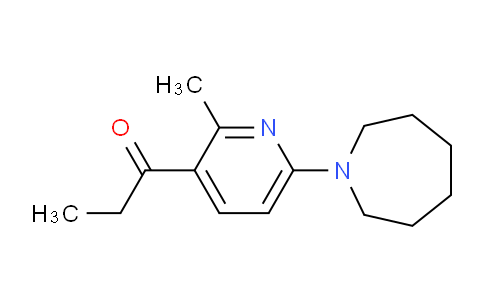 CAS No. 1355214-70-8, 1-(6-(Azepan-1-yl)-2-methylpyridin-3-yl)propan-1-one