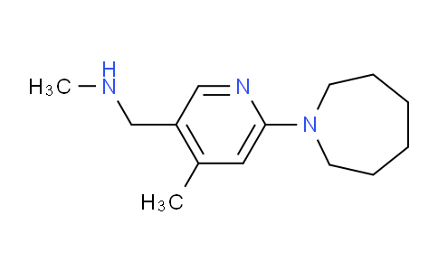 CAS No. 1355232-08-4, 1-(6-(Azepan-1-yl)-4-methylpyridin-3-yl)-N-methylmethanamine