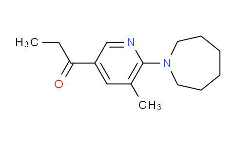 CAS No. 1355206-48-2, 1-(6-(Azepan-1-yl)-5-methylpyridin-3-yl)propan-1-one