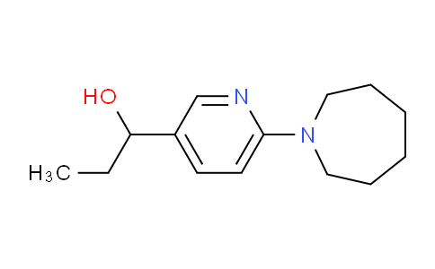 CAS No. 1355196-91-6, 1-(6-(Azepan-1-yl)pyridin-3-yl)propan-1-ol