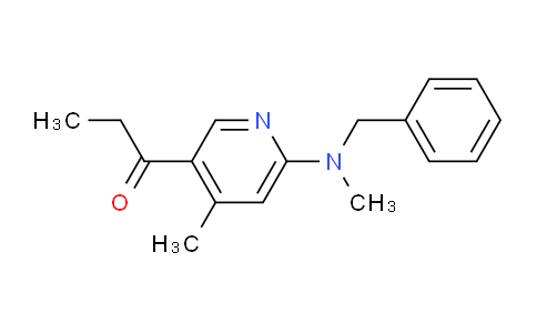 CAS No. 1355236-23-5, 1-(6-(Benzyl(methyl)amino)-4-methylpyridin-3-yl)propan-1-one