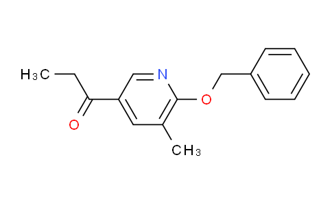 CAS No. 1355173-40-8, 1-(6-(Benzyloxy)-5-methylpyridin-3-yl)propan-1-one