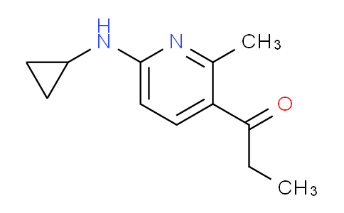CAS No. 1355194-35-2, 1-(6-(Cyclopropylamino)-2-methylpyridin-3-yl)propan-1-one