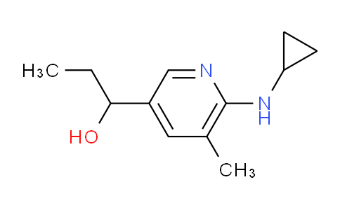 CAS No. 1355200-88-2, 1-(6-(Cyclopropylamino)-5-methylpyridin-3-yl)propan-1-ol
