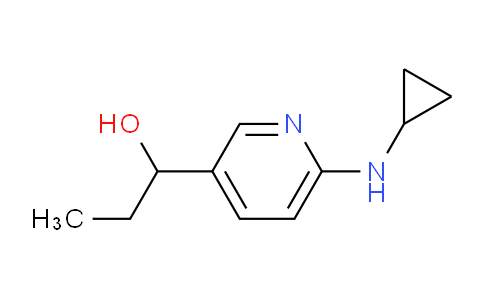 CAS No. 1355214-56-0, 1-(6-(Cyclopropylamino)pyridin-3-yl)propan-1-ol