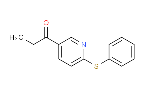 CAS No. 1355219-00-9, 1-(6-(Phenylthio)pyridin-3-yl)propan-1-one