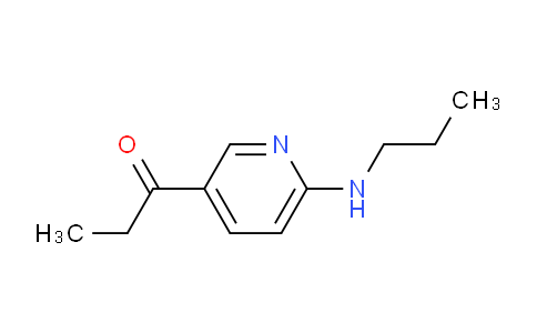 CAS No. 1355217-03-6, 1-(6-(Propylamino)pyridin-3-yl)propan-1-one