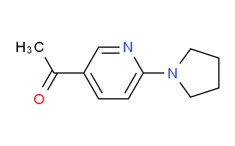 CAS No. 265107-45-7, 1-(6-(Pyrrolidin-1-yl)pyridin-3-yl)ethanone