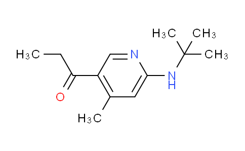 CAS No. 1355237-57-8, 1-(6-(tert-Butylamino)-4-methylpyridin-3-yl)propan-1-one